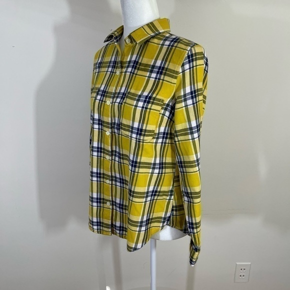 Old Navy sz sm shirt classic style brushed cotton button down plaid - Picture 7 of 11